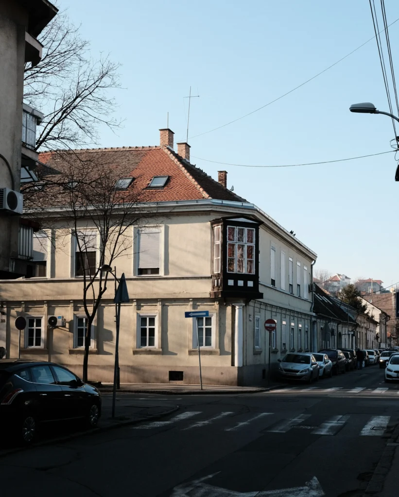 Street in Belgrade's old town, Serbia