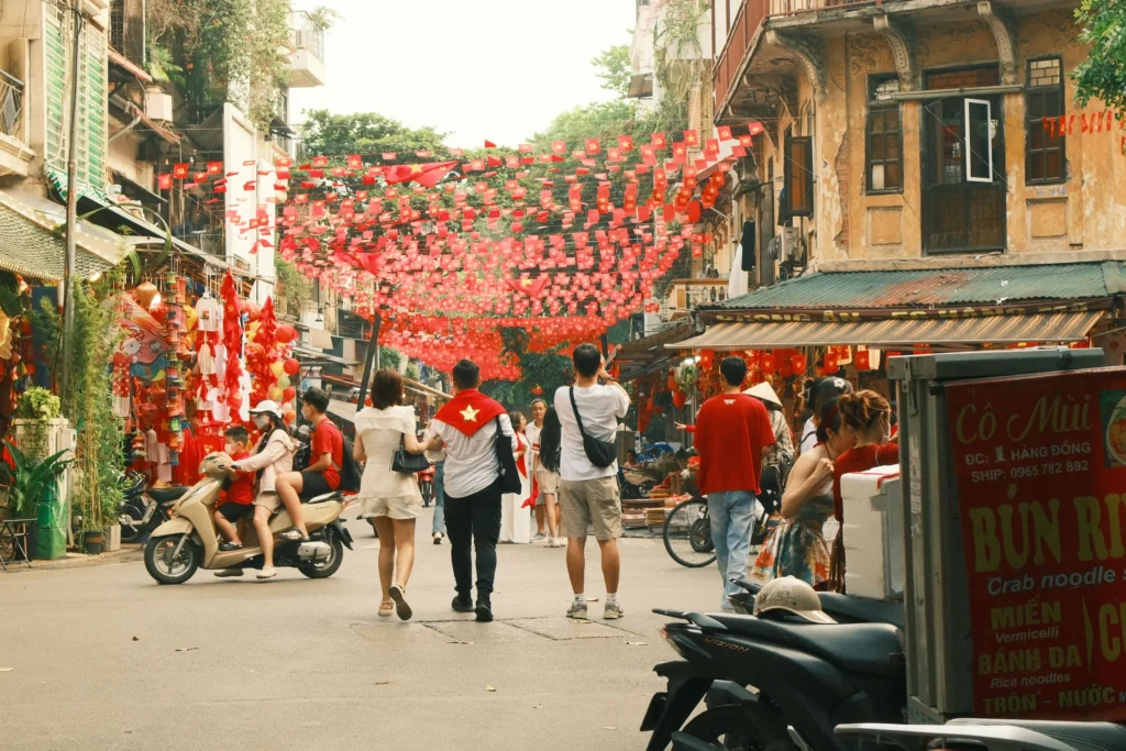 Hanoi's Old Quarter, starting point of the itinerary