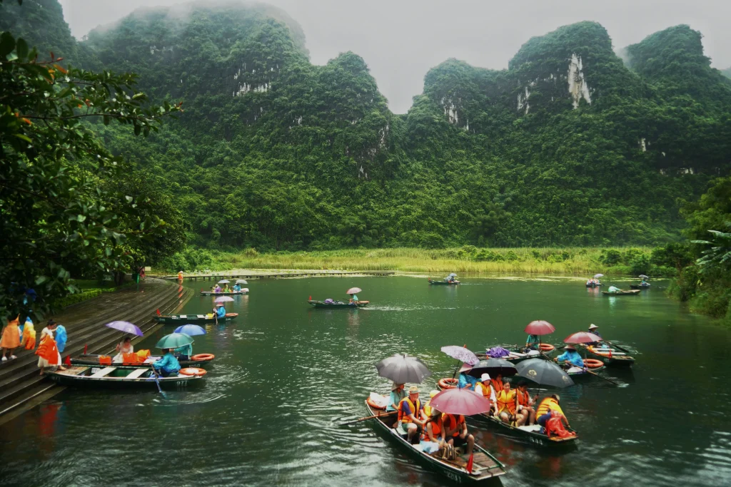 Boat ride through Trang An, Ninh Binh